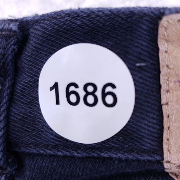 West Port Jeans Denim Cotton Women SZ 10 Black Straight Stretch VTG Mid Rise 90s - Picture 10 of 10